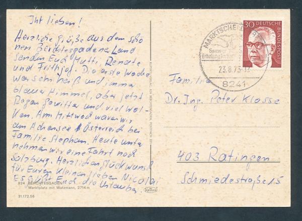 Marktplatz mit Watzmann in Berchtesgaden